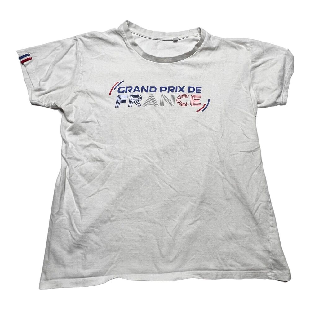 Men’s France Formula 1 Racing Monaco Grand Prix de White Road Show T-Shirt M